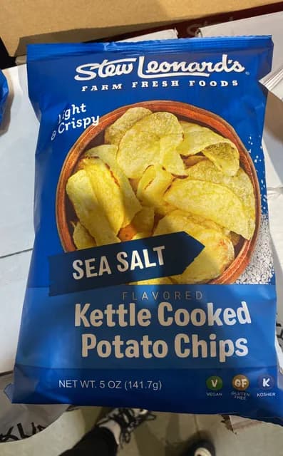 Stew Leonard'S Sea Salt Kettle Cooked Potato Chips