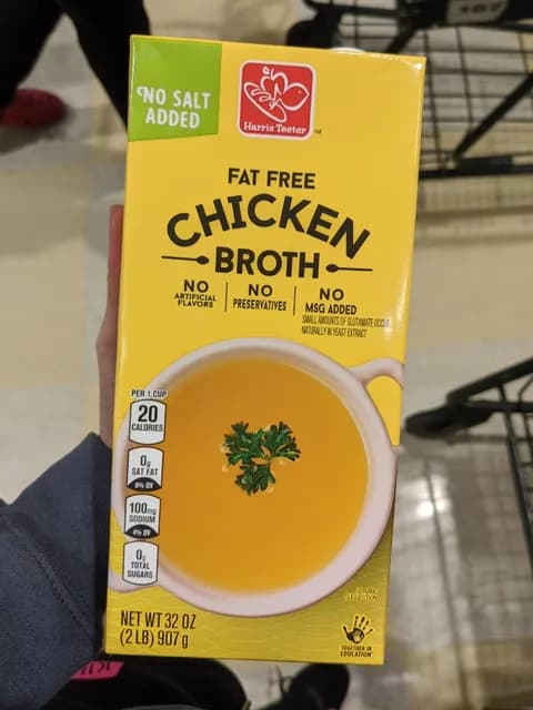 Harris Teeter Fat Free Chicken Broth