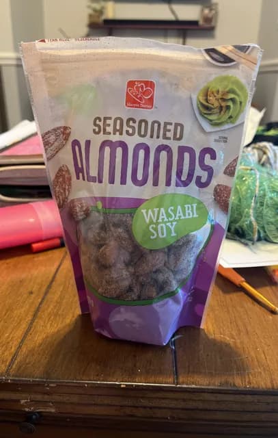Harris Teeter Seasoned Almonds Wasabi Soy