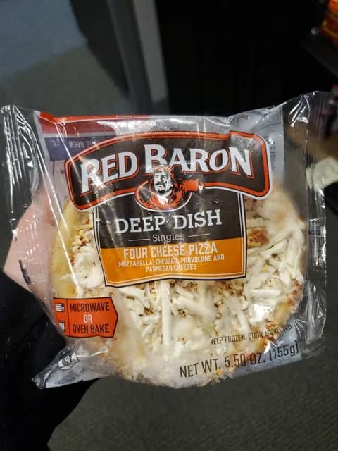Red Baron Deep Dish Singles Four Cheese Pizza
