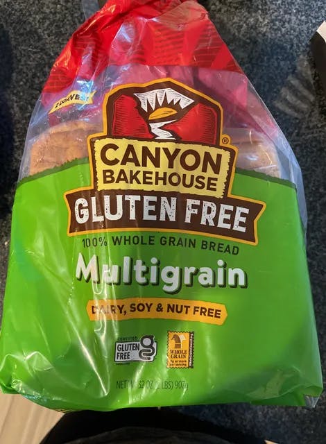 Is it Dairy Free? Canyon Bakehouse Gluten Free 100% Whole Grain Bread Multigrain