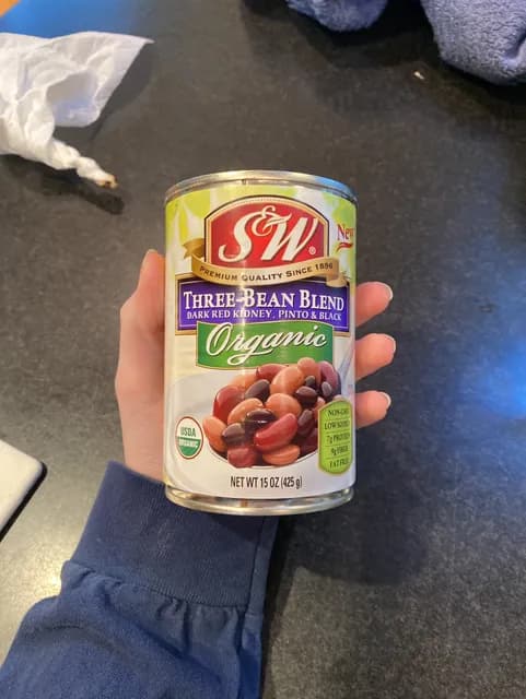 S&W Organic Three-Bean Blend