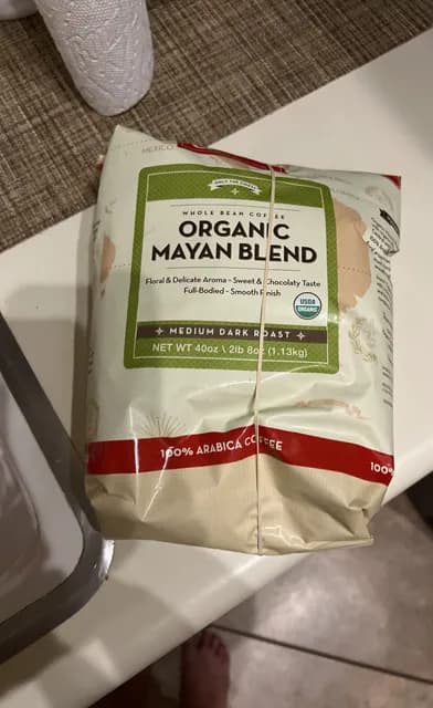 Jose'S Gourmet Coffee Whole Bean Coffee 100% Organic Mayan Blend Medium Dark Roast