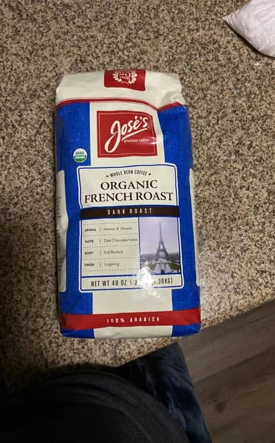 Jose'S Gourmet Coffee Organic French Roast Whole Bean Coffee