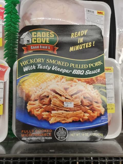 Cades Cove Hickory Smoked Pulled Pork With Tasty Vinegar Bbq Sauce