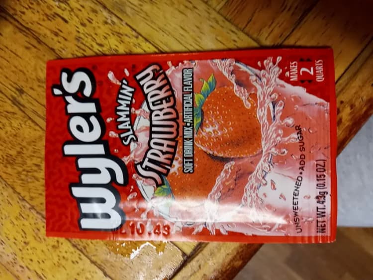 Wyler'S Slammin' Strawberry Soft Drink Mix