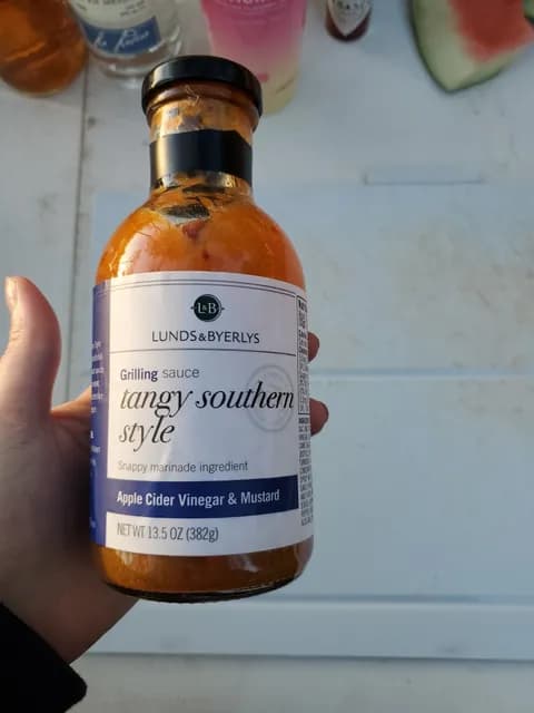 Lunds & Byerlys Grilling Sauce Tangy Southern Style Apple Cider Vinegar & Mustard
