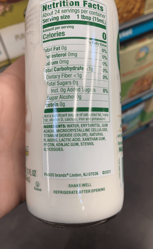 Is it Artificial Flavors Free? Walden Farms French Vanilla Creamer