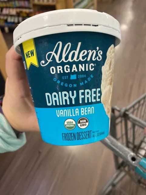 Alden'S Organic Dairy Free Vanilla Bean  Dessert