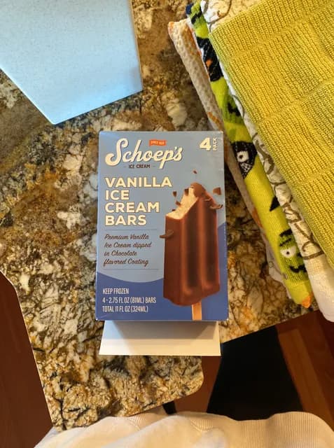 Schoep'S Ice Cream Vanilla Ice Cream Bars