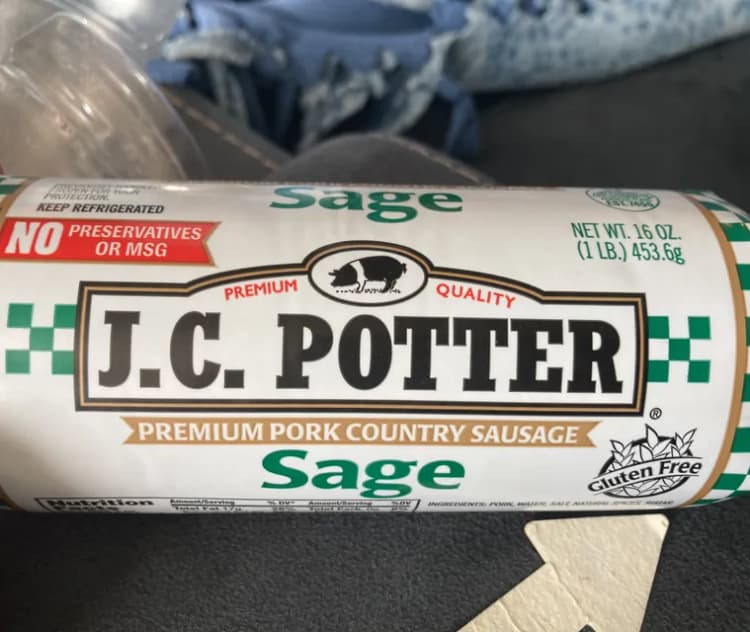 J.C. Potter Sage Premium Pork Country Sausage