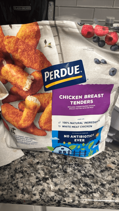 Perdue No Antibiotics Ever Fully Cooked Breaded Chicken Breast Tenders Sealed Bag