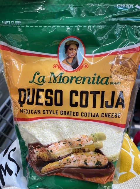 La Morenita Queso Cotija Mexican Style Grated Cotija Cheese