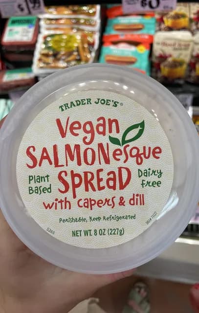 Is it Artificial Food Coloring Free? Trader Joe's Vegan Salmonesque Spread With Capers & Dill