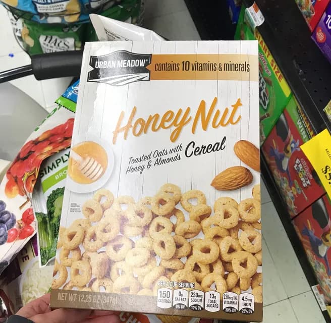 Urban Meadow Honey Nut Toasted Oats With Honey & Almonds Cereal