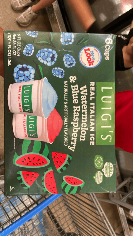 Is it Whole 30? Luigis Real Italian Ice Fat Free Blue Raspberry & Watermelon