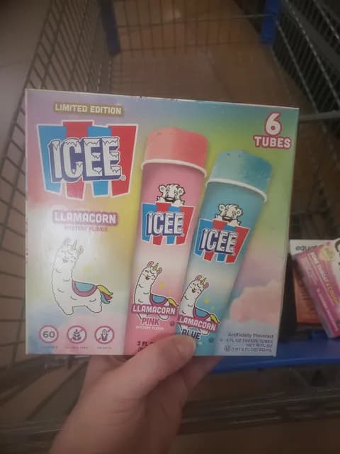 Icee Llamacorn Pink And Blue Mystery Flavor