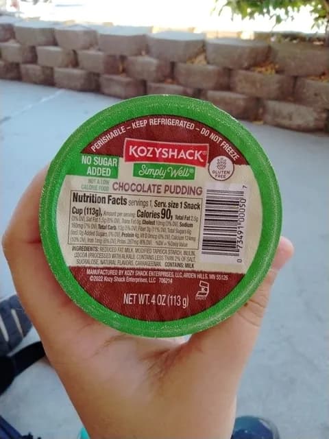 Kozy Shack Simply Well Chocolate Pudding