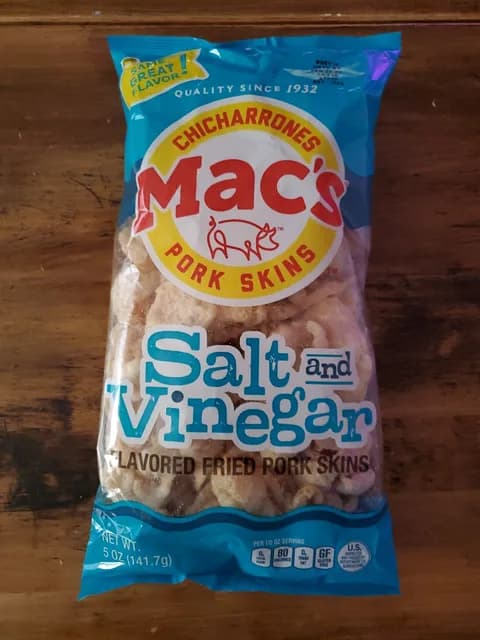Mac'S Chicharrones Salt And Vinegar Pork Skins