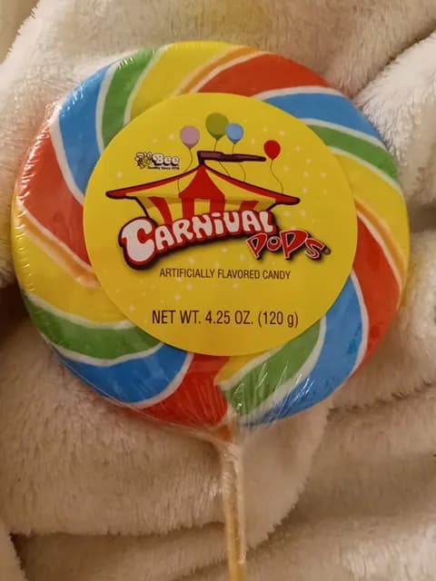 Bee Carnival Pops Artificially Flavored Candy