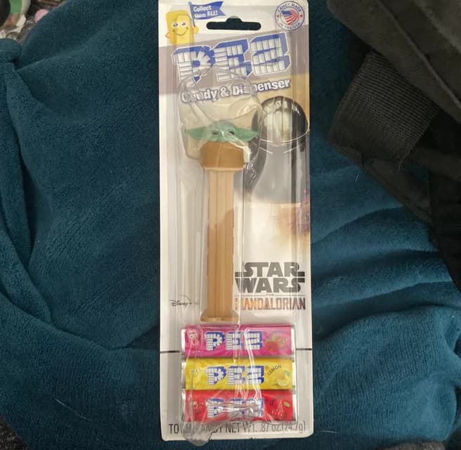 Pez Candy & Dispenser, Raspberry, Lemon And Cherry Flavors