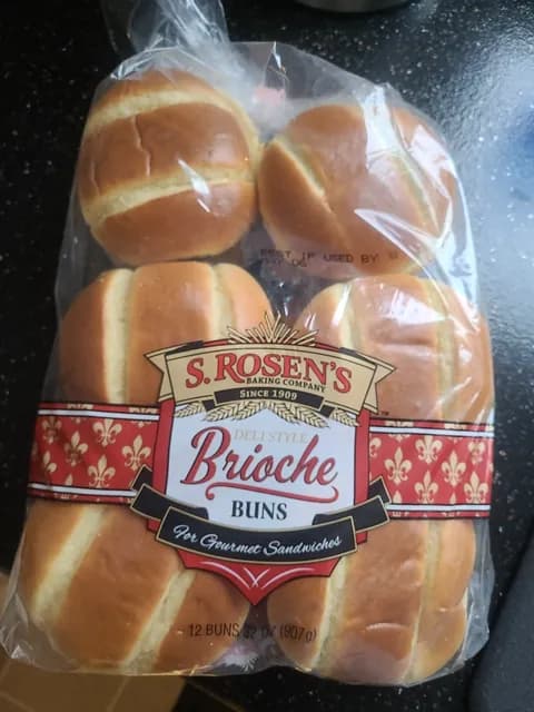 S. Rosen'S Deli Style Brioche Buns