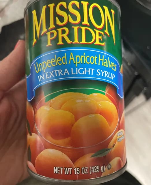 Mission Pride Unpeeled Apricot Halves In Extra Light Syrup