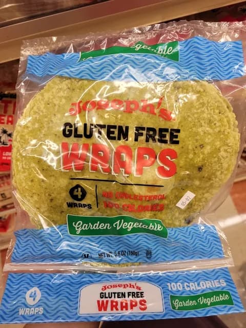 Joseph'S Gluten Free Garden Vegetable Wraps