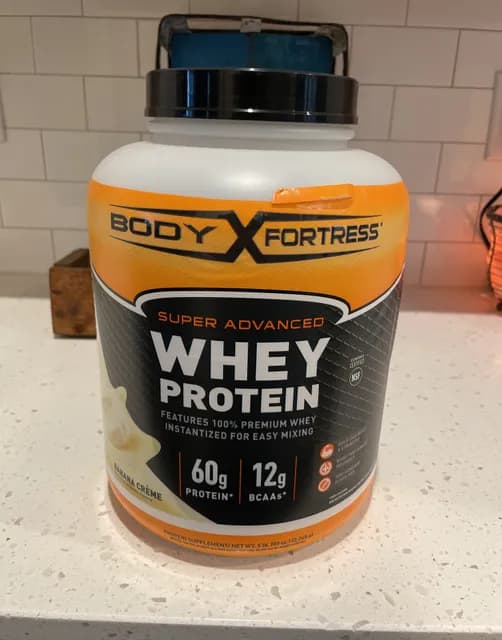 Body Fortress Super Advanced Whey Protein Powder, Banana Creme Flavor