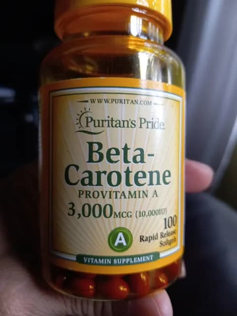 Puritan'S Pride Beta-Carotene Provitamin A 3,000 Mcg (10,000 Iu