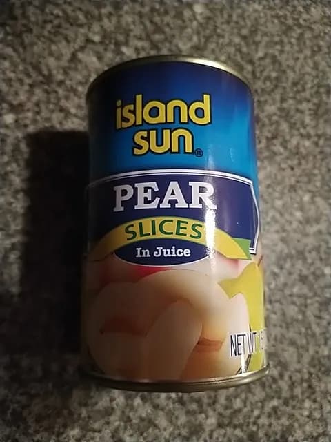 Island Sun Pear Slices In Juice