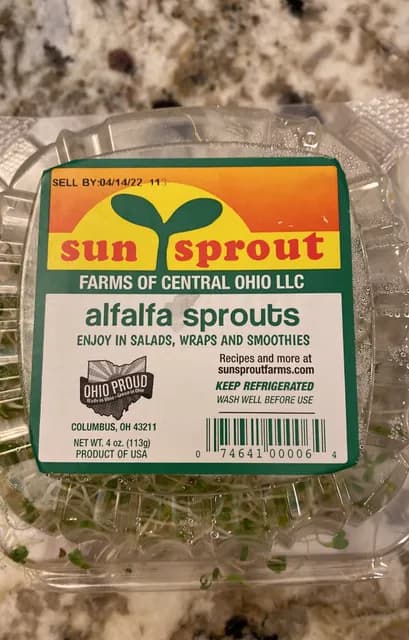 Sun Sprout Alfalfa Sprouts