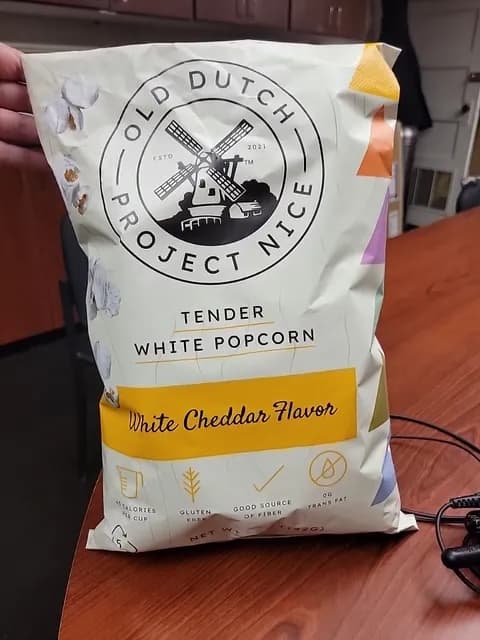 Old Dutch Project Nice Tender Popcorn White Cheddar Flavor