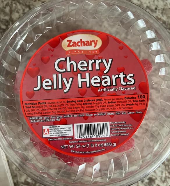 Zachary Cherry Jelly Hearts