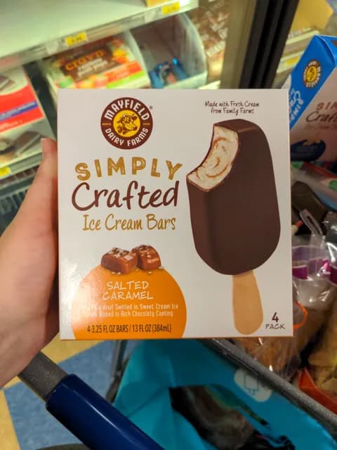 Mayfield Dairy Farms Simply Crafted Ice Cream Bars Salted Caramel