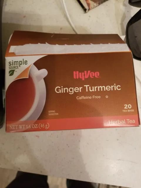 Hy-Vee Simple Source Ginger Turmeric Herbal Tea
