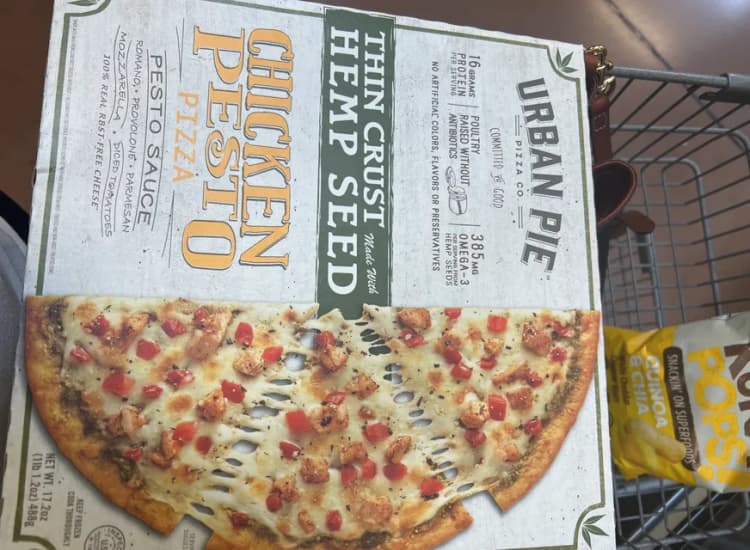 Urban Pie Pizza Co Thin Crust Made With Hemp Seed Chicken Pesto Pizza