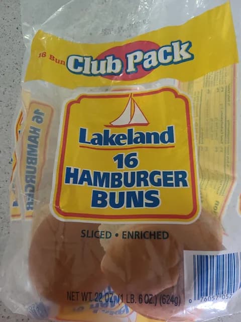 Lake Land Club Pack Hamburger Buns