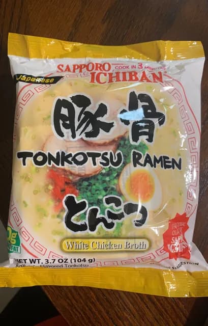 Sapporo Ichiban White Chicken Broth Tonkotsu Ramen