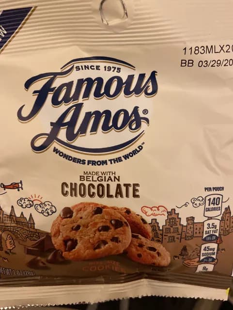 Famous Amos Belgian Chocolate Bite Size Cookies