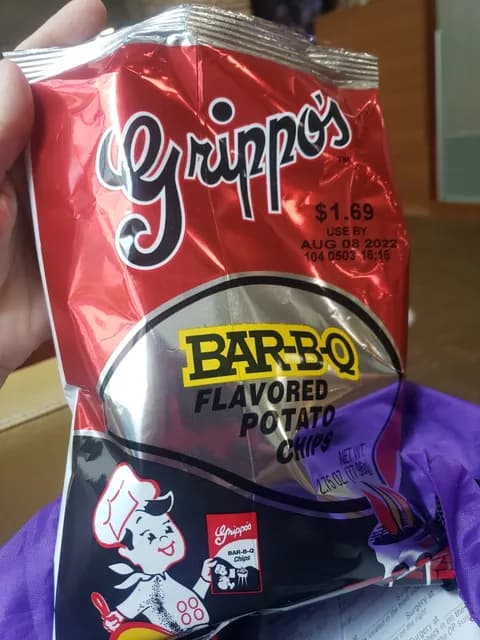 Grippo'S Bar-B-Q Flavored Potato Chips
