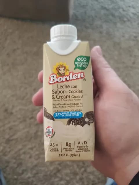 Borden Leche Con Sabor A Cookies & Cream