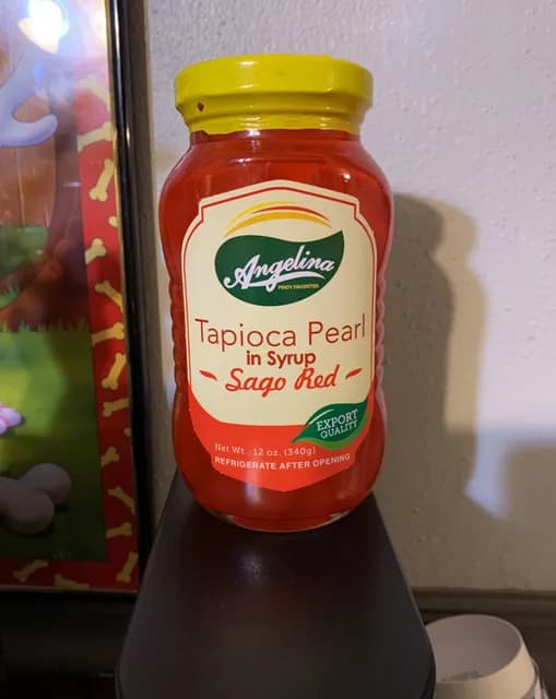 Angelina Tapioca Pearl In Syrup Sago Red