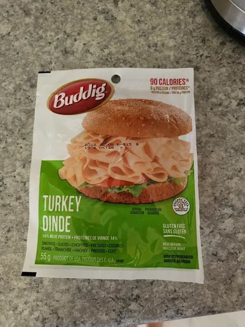 Buddig Turkey Dinde