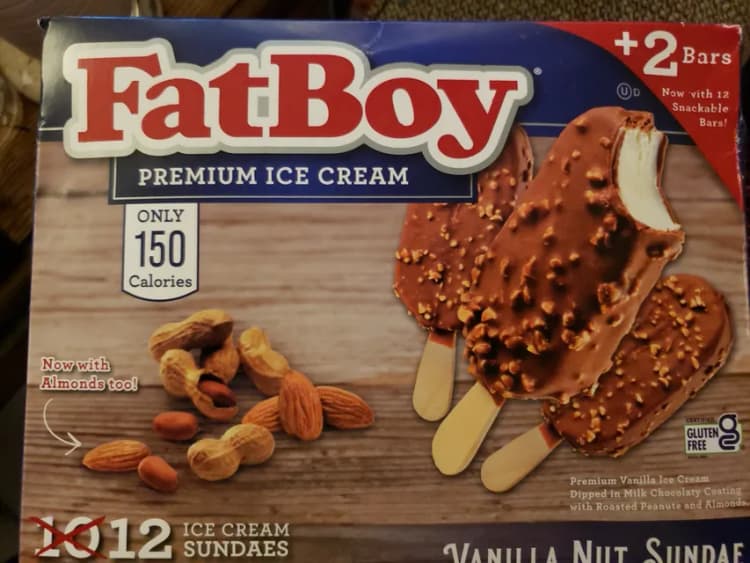 Fatboy Vanilla Nut Sundae Premium Ice Cream