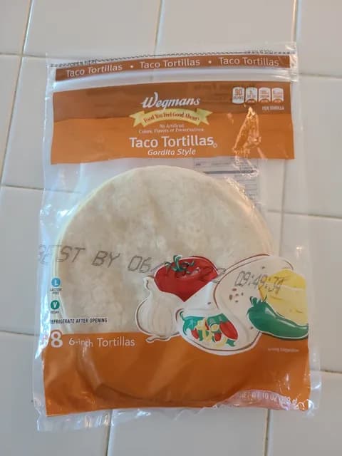 Wegmans Taco Gordita Style Tortillas