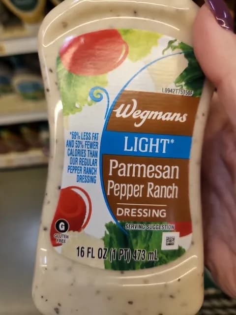 Wegmans Light Parmesan Pepper Ranch Dressing