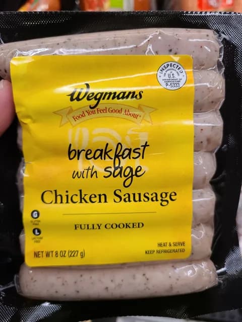 Wegmans Fully Cooked Breakfast With Sage Chicken Sausage