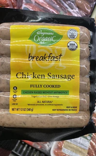 Wegmans Organic Breakfast Chicken Sausage