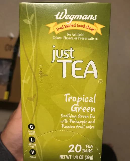 Wegmans Just Tea Tropical Green